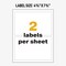 Avery UltraDuty GHS Chemical Labels for Laser Printers, Waterproof, UV Resistant, 4.75 x 7.75, 100 Pk(60502)